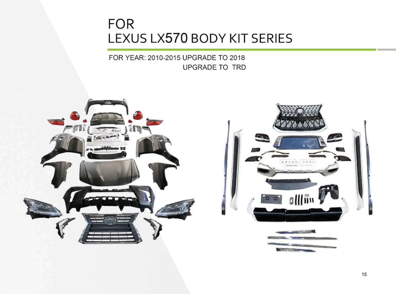 FOR Year: 2010-2015 Upgrade TO 2018, Body Kit