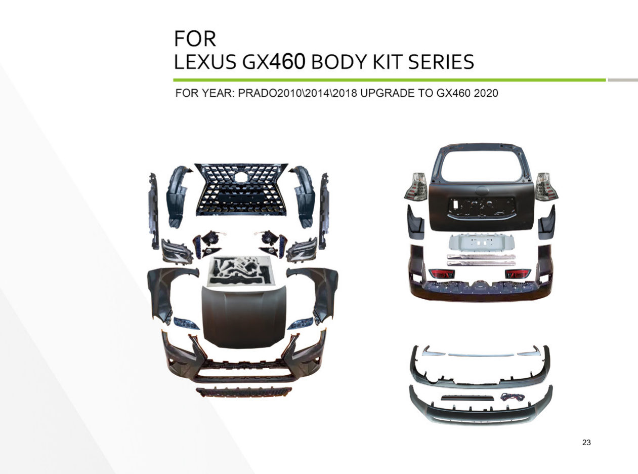 FOR Year: Prado2010\2014\2018 Upgrade TO GX460 2020, Body Kit