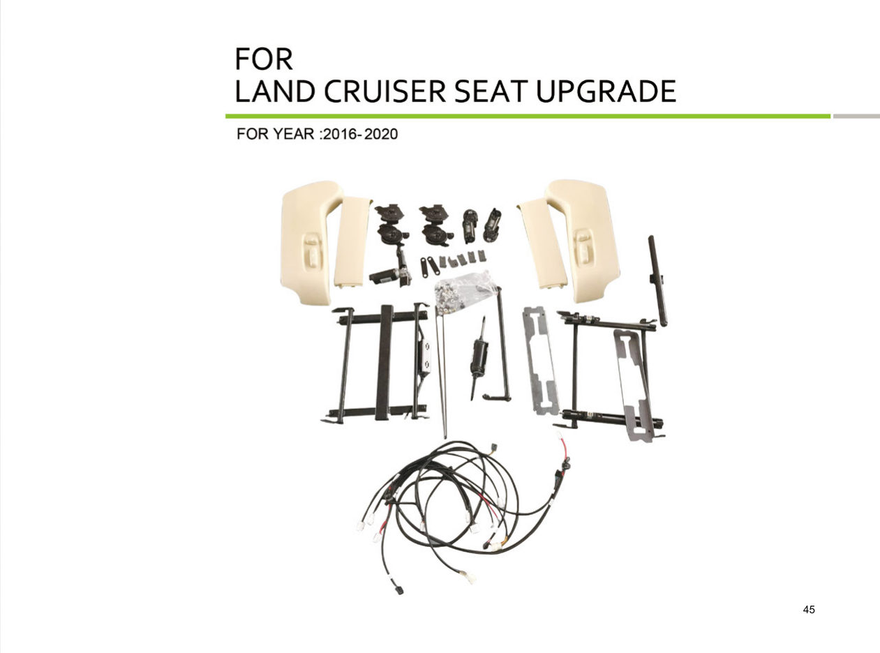 LAND Cruiser SEAT Upgrade, Body Kit