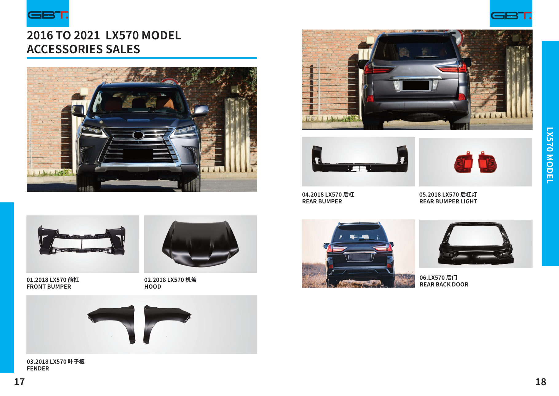 2016 TO 2021 LX570 Model: Front Bumper