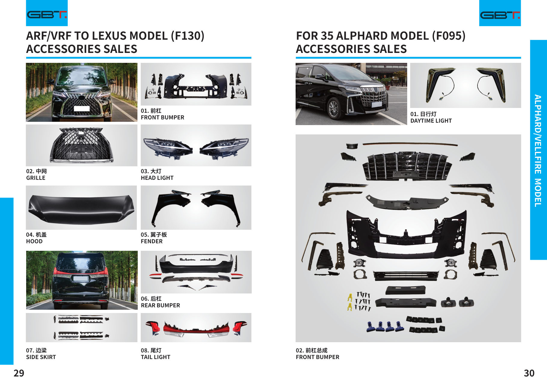 Alphard/vellfire Model: TAIL Light