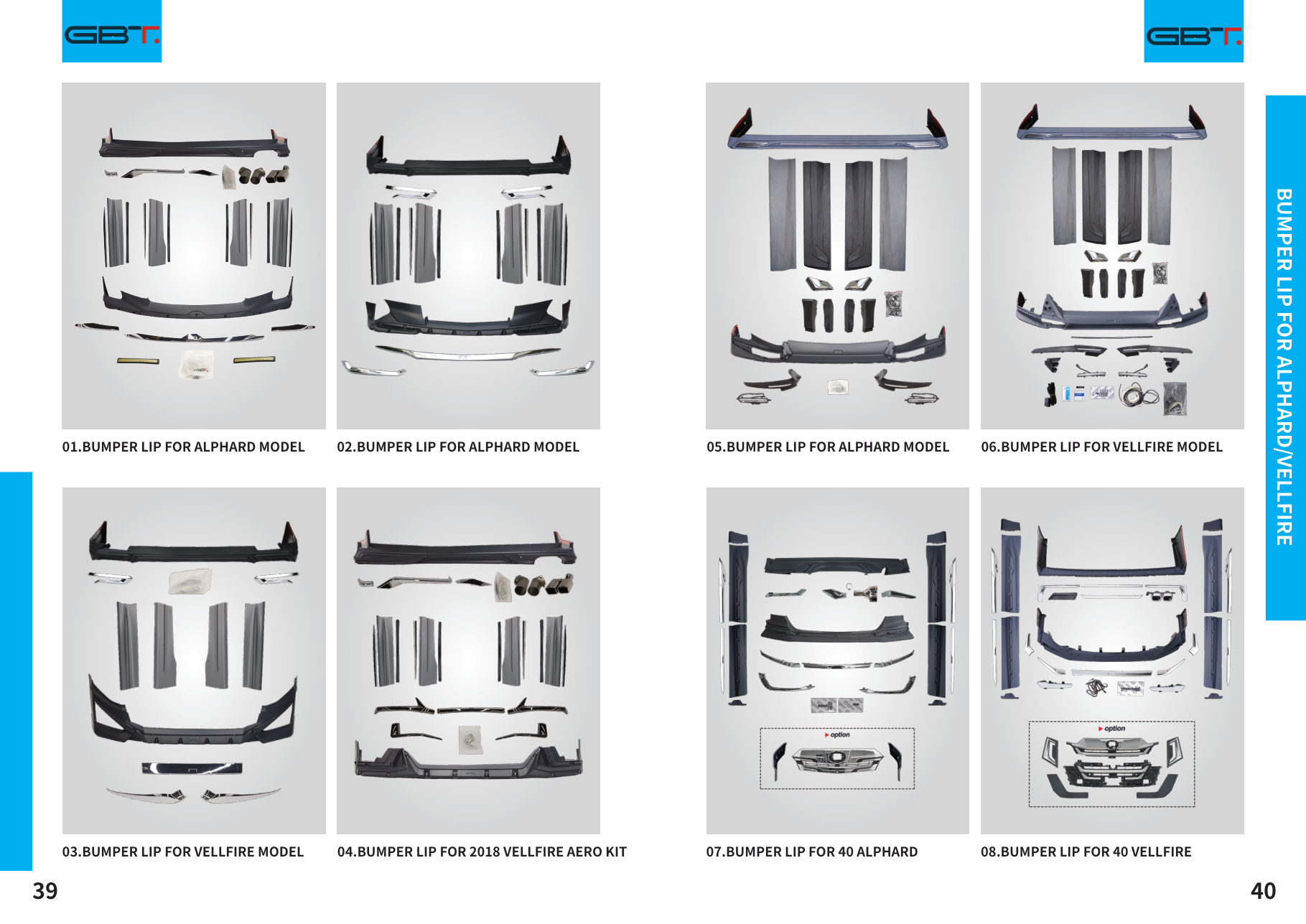 03.bumper LIP FOR Vellfire Model: Bumper LIP FOR Alphard Model
