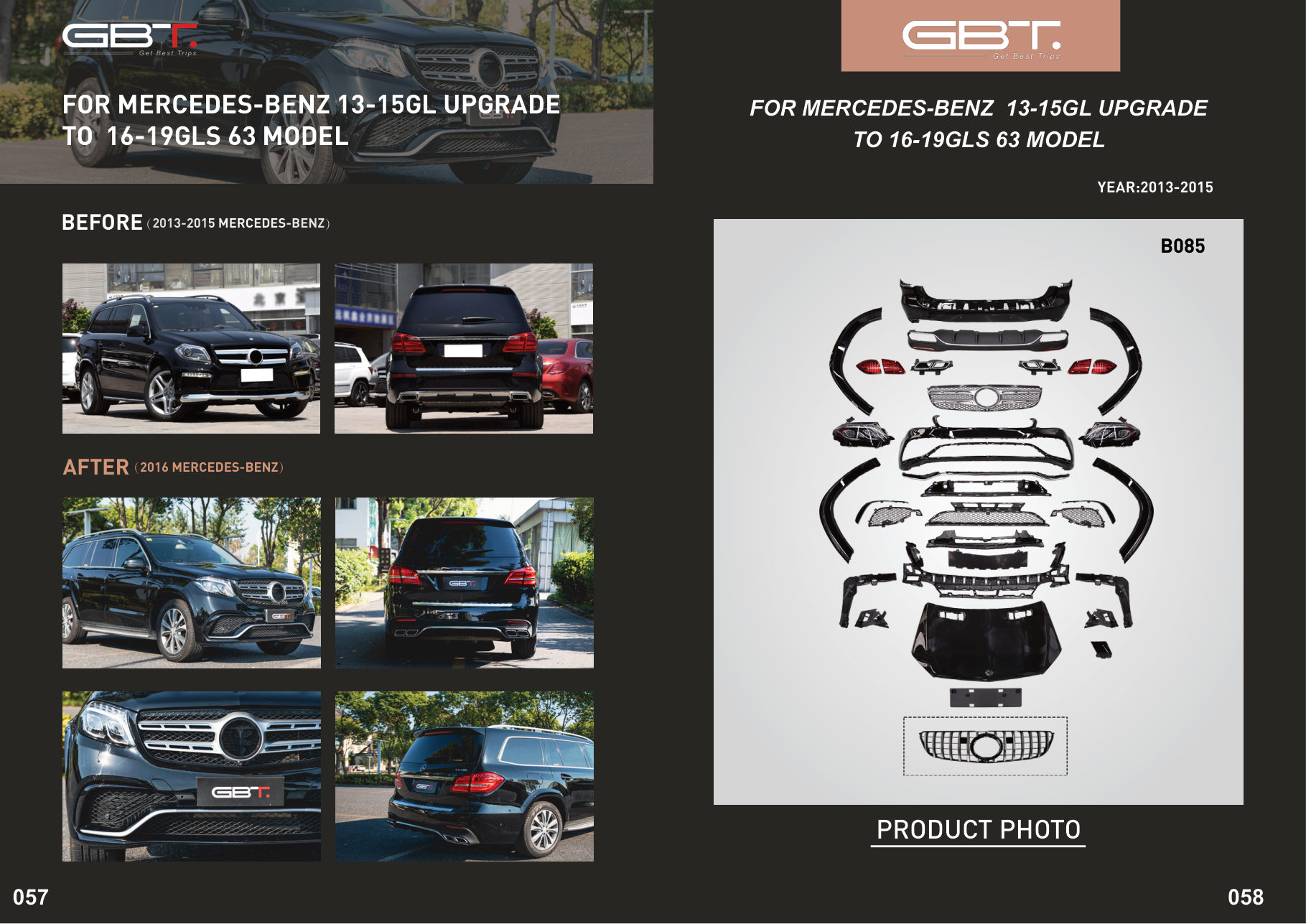 FOR Mercedes-benz 13-15GL Upgrade TO 16-19GLS 63 Model FOR Mercedes-benz 13-15GL Upgrade TO 16-19GLS 63 Model (2016 Mercedes-benz)