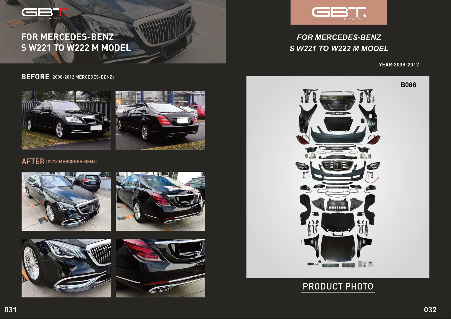 FOR Mercedes-benz S W221 TO W222 M Model FOR Mercedes-benz S W221 TO W222 M Model (2018 Mercedes-benz)