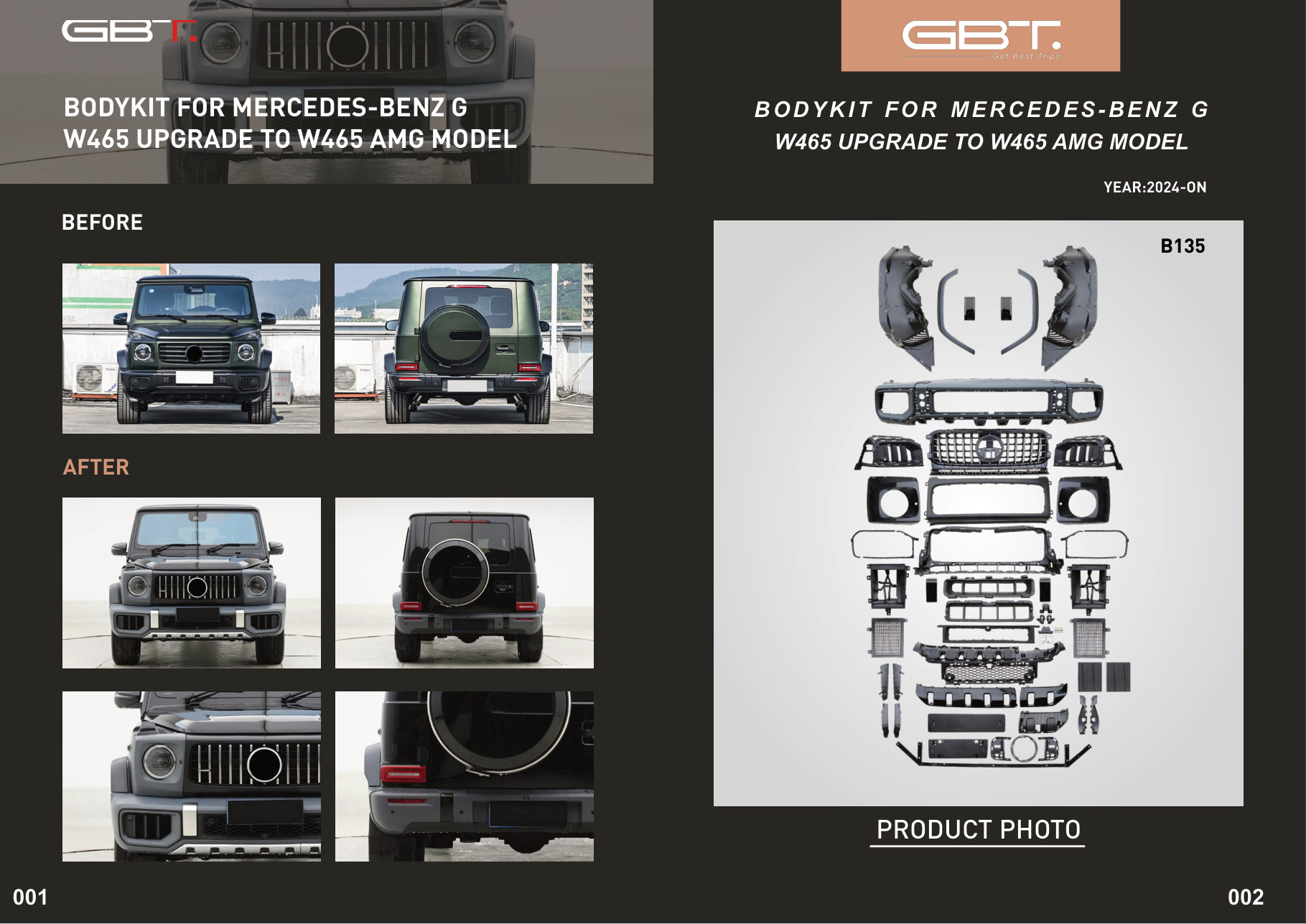 BODY KIT FOR Mercedes-benz G