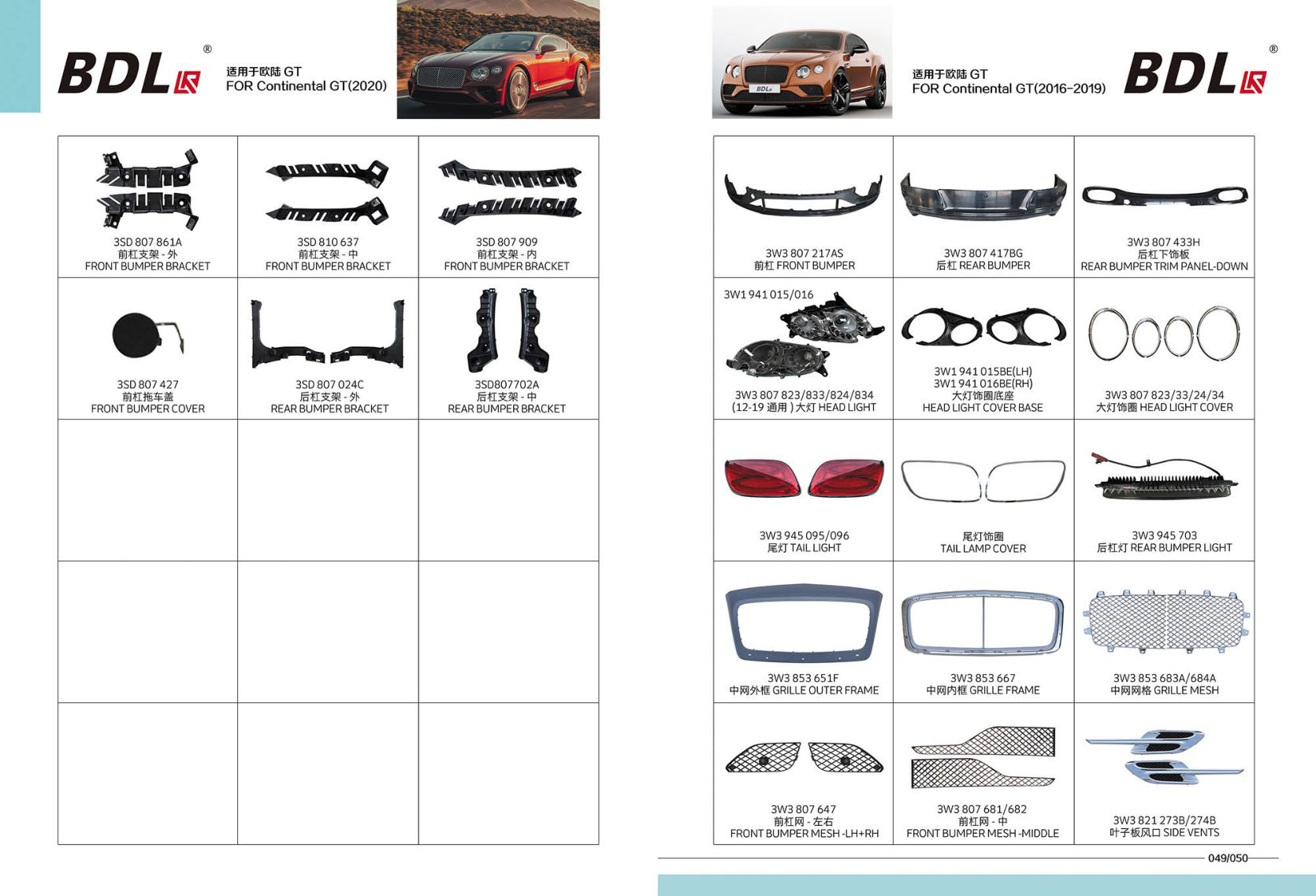 Front Bumper Mesh-lh+rh Front Bumper Mesh-middle