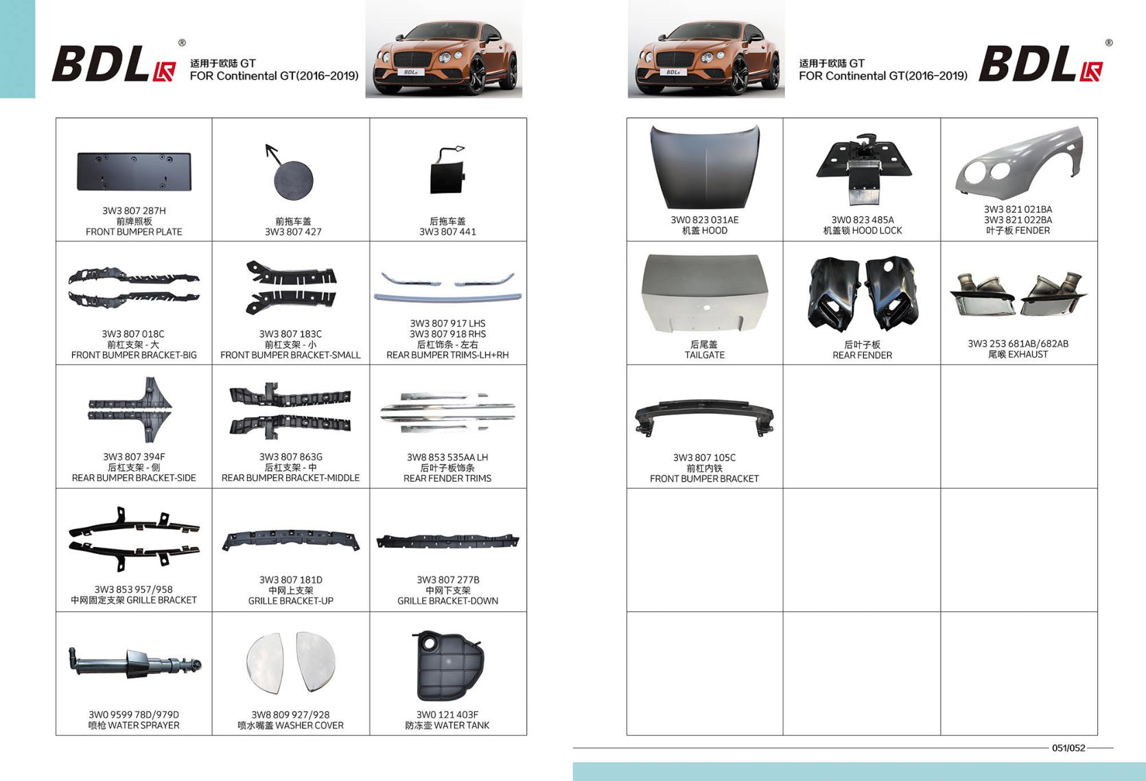 FOR Continental Gt(2016-2019)