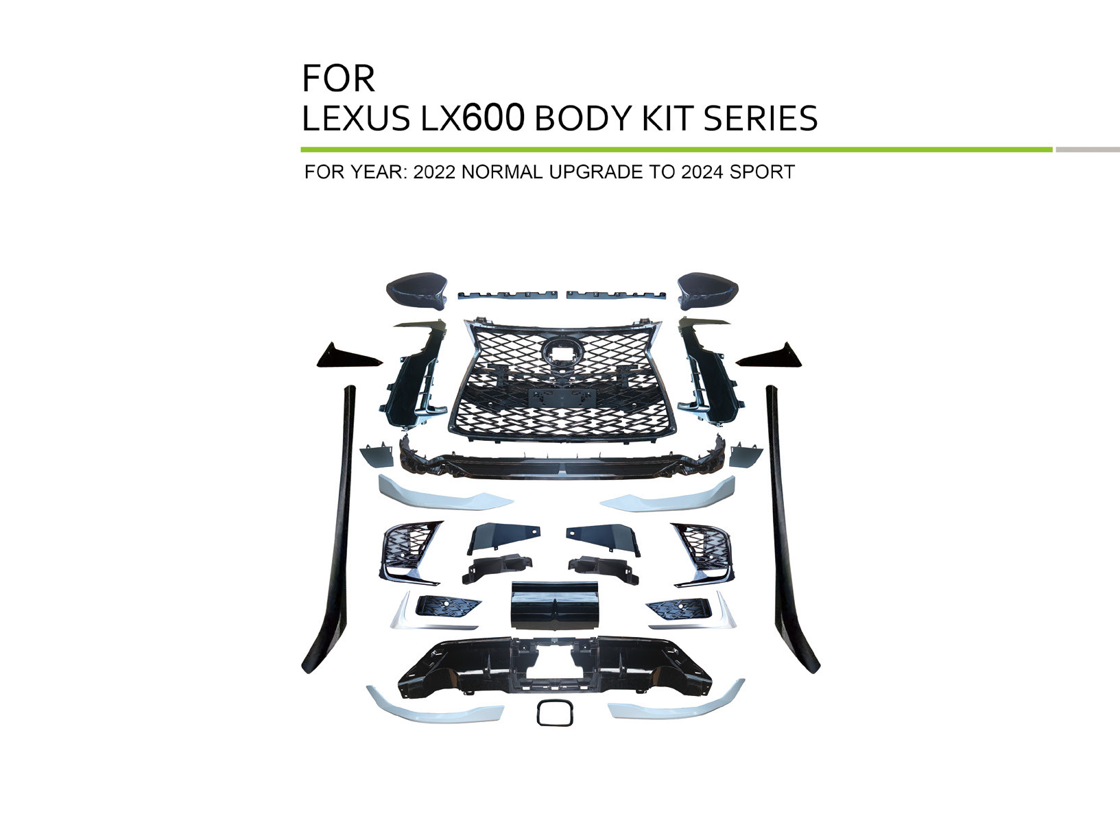 Lexus LX600 (2022 Normal Upgrade to 2024 Sport), Body Kit, China