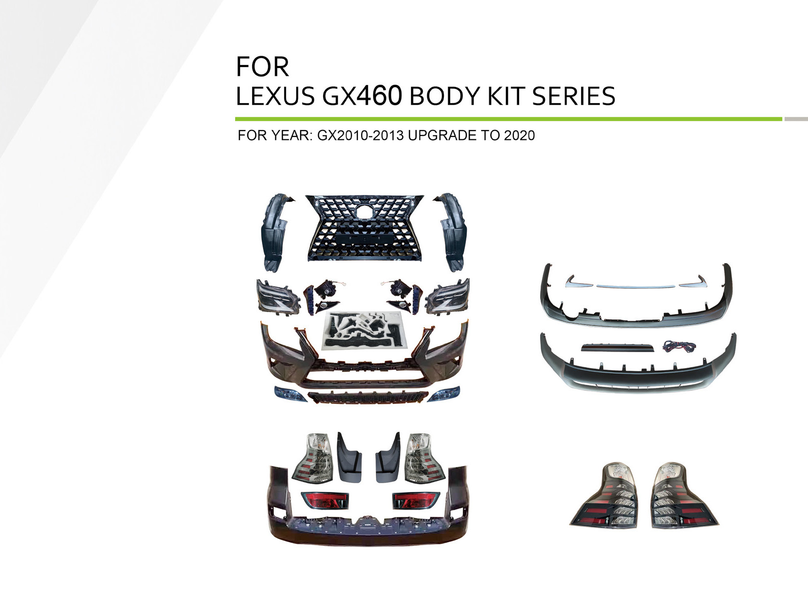 Lexus GX460 (GX2010-2013 Upgrade to 2020), Body Kit, China