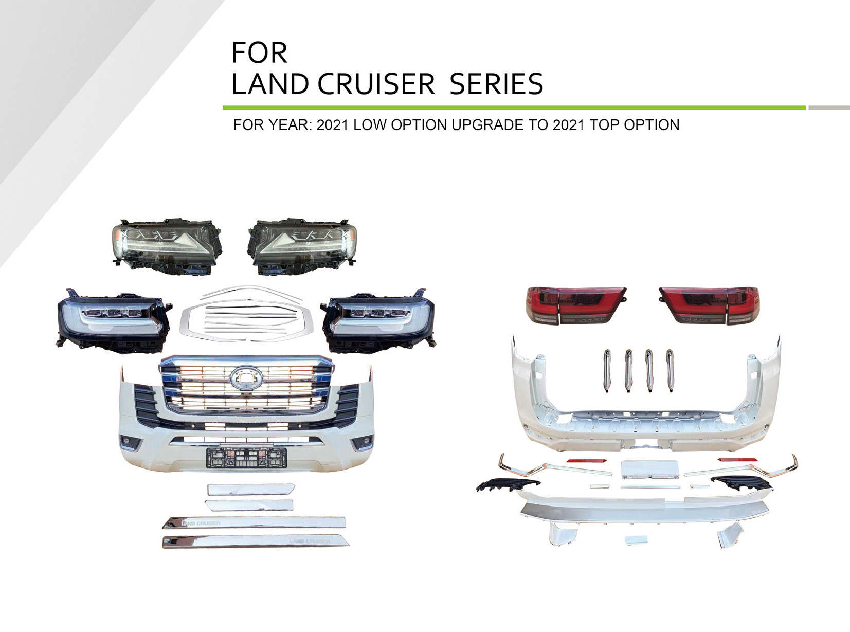 Toyota Land Cruiser (2021 Low Option Upgrade to 2021 Top Option), Body Kit, China