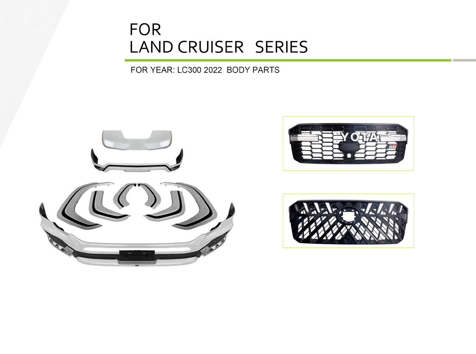 Toyota Land Cruiser (LC300 2022 Body Parts), Body Kit, China