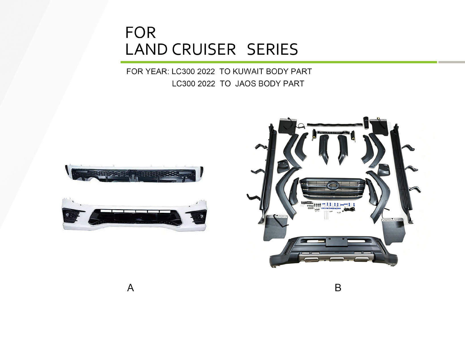 Toyota Land Cruiser (LC300 2022 to Kuwait Body Part), Body Kit, China