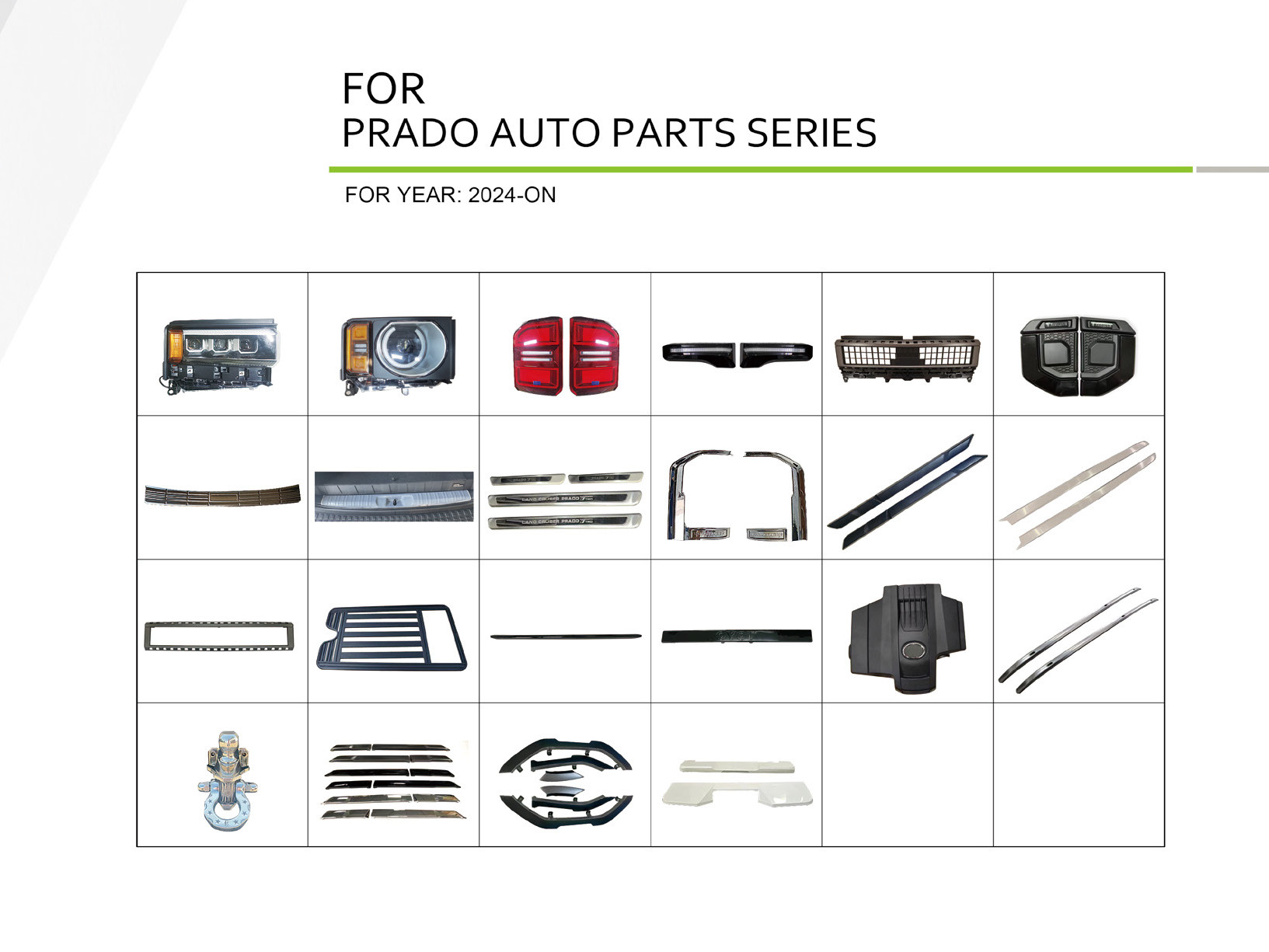 Toyota Prado (2024-ON), Parts, China