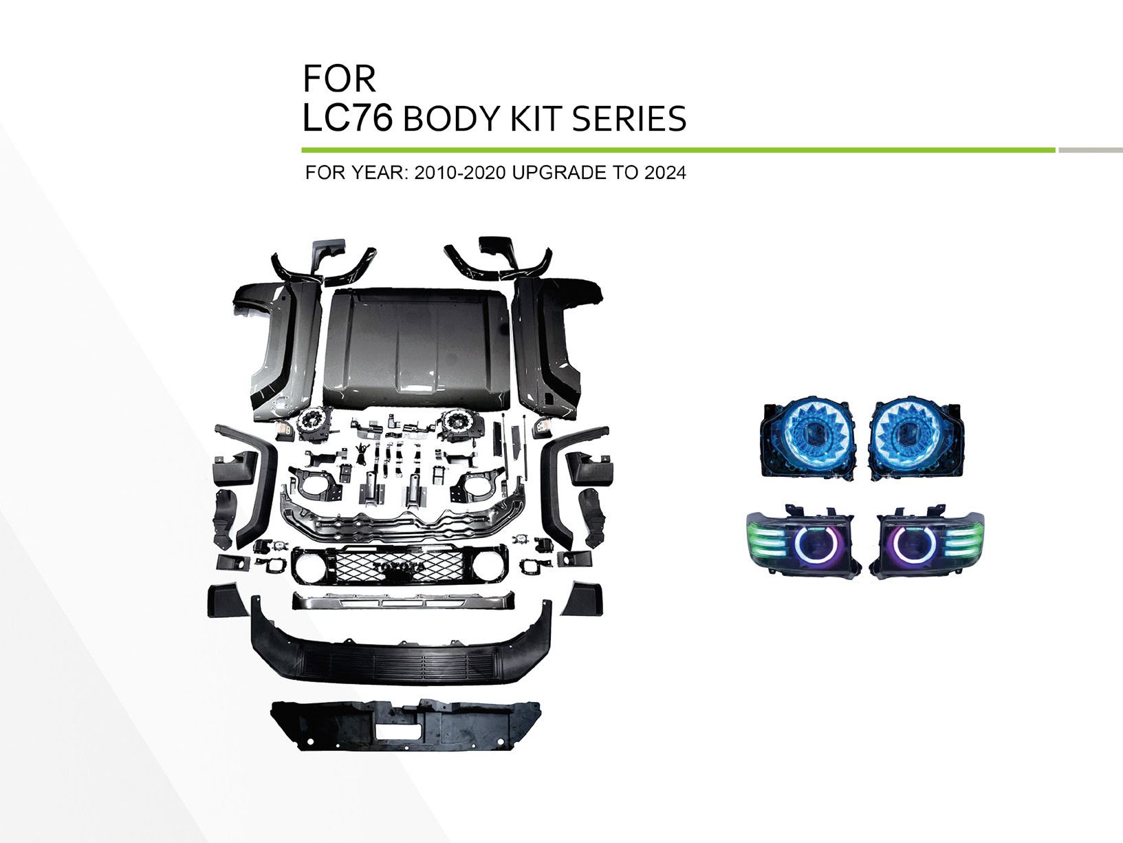 Toyota Land Cruiser 76 (2010-2020 Upgrade to 2024), Body Kit, China