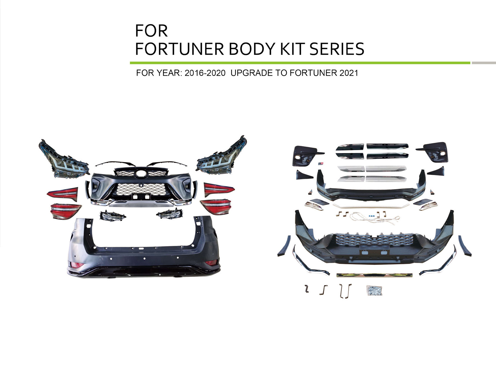 Toyota Fortuner (2016-2020 Upgrade to Fortuner 2021), Body Kit, China