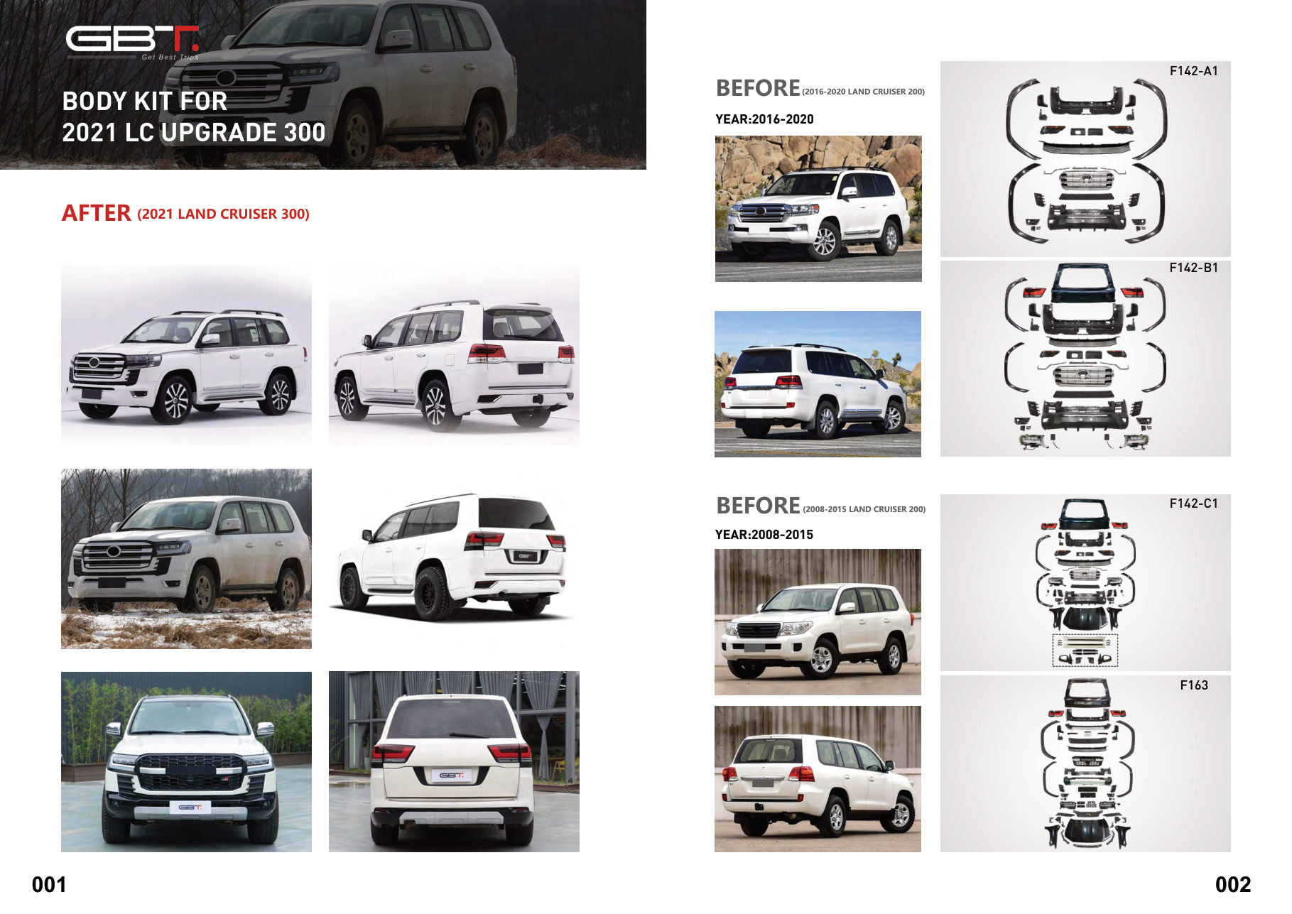 BODY KIT FOR 2021 LC Upgrade 300