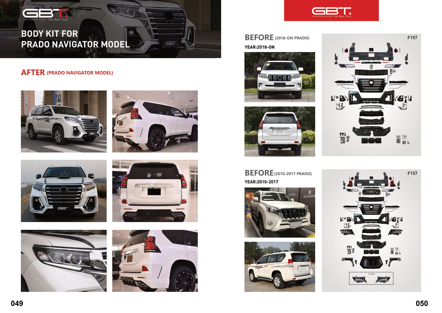 BODY KIT FOR Prado Navigator Model