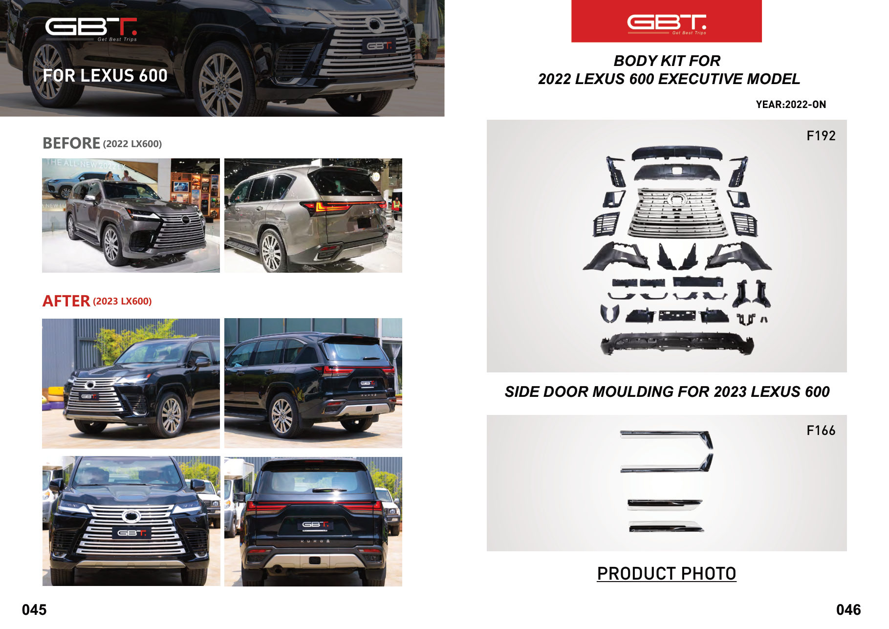 FOR Lexus 600