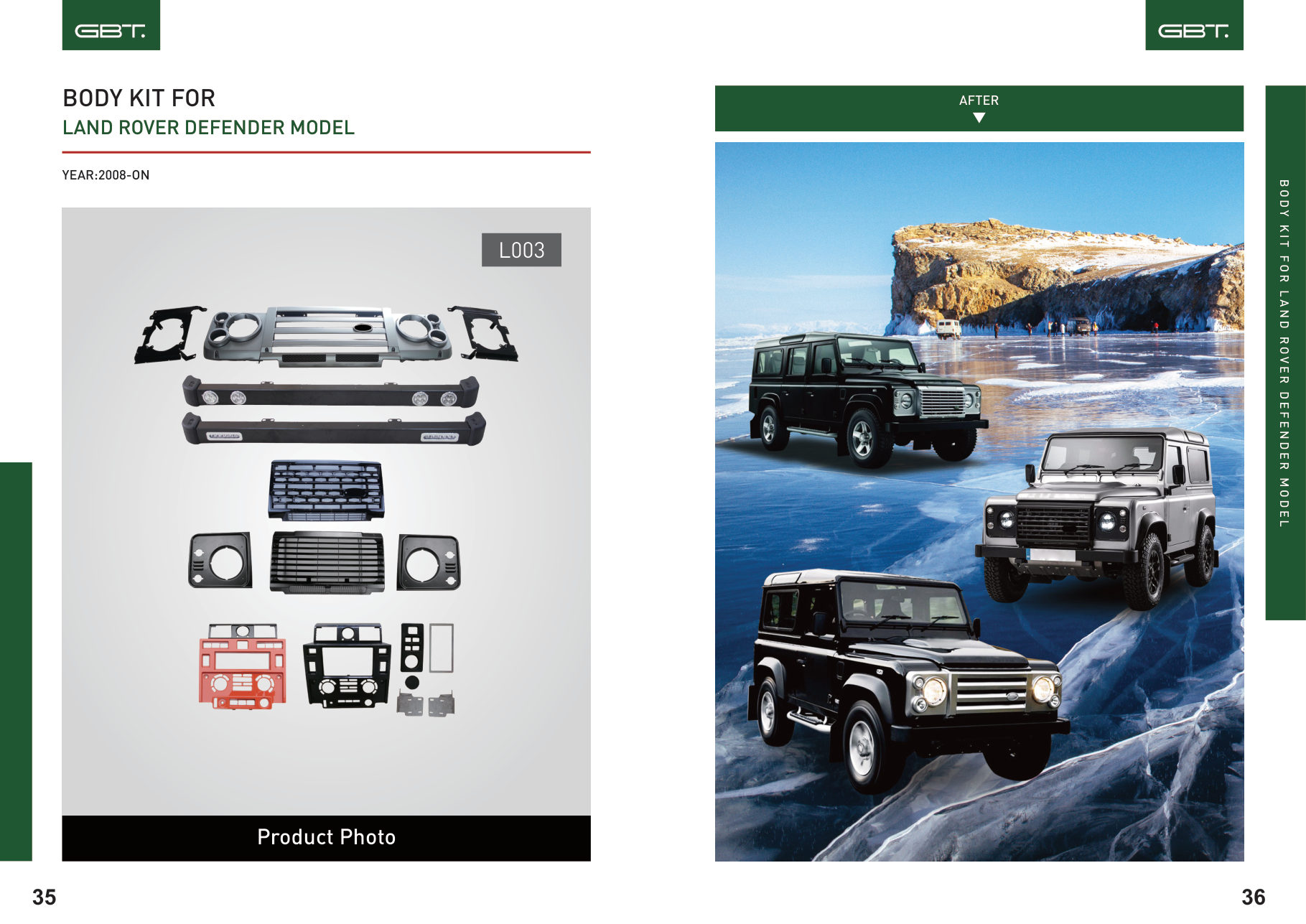 BODY KIT FOR LAND Rover Defender Model