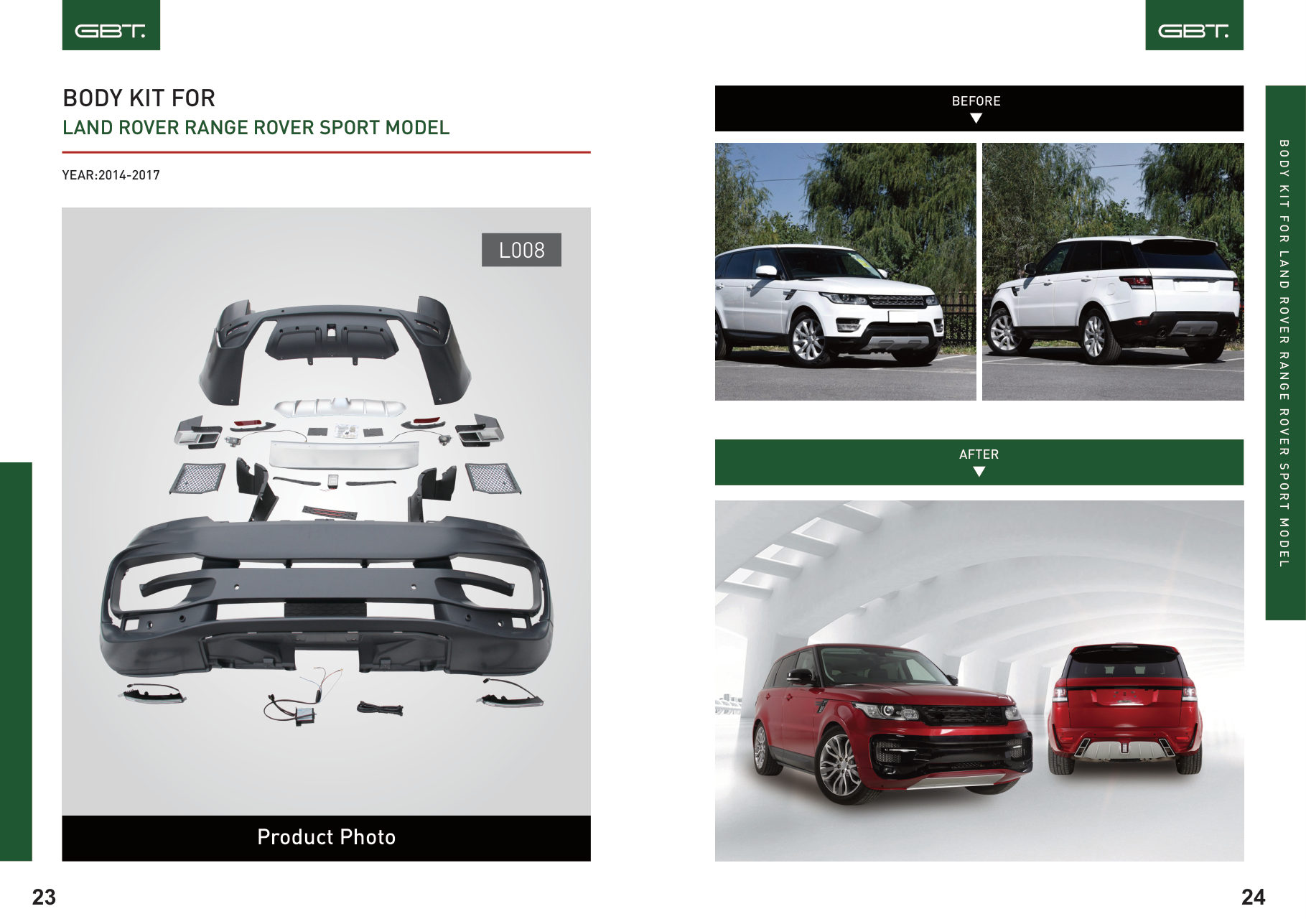 BODY KIT FOR LAND Rover Range Rover Sport Model