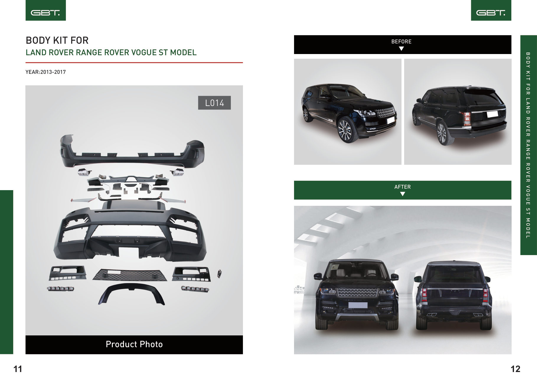 BODY KIT FOR LAND Rover Range Rover Vogue ST Model