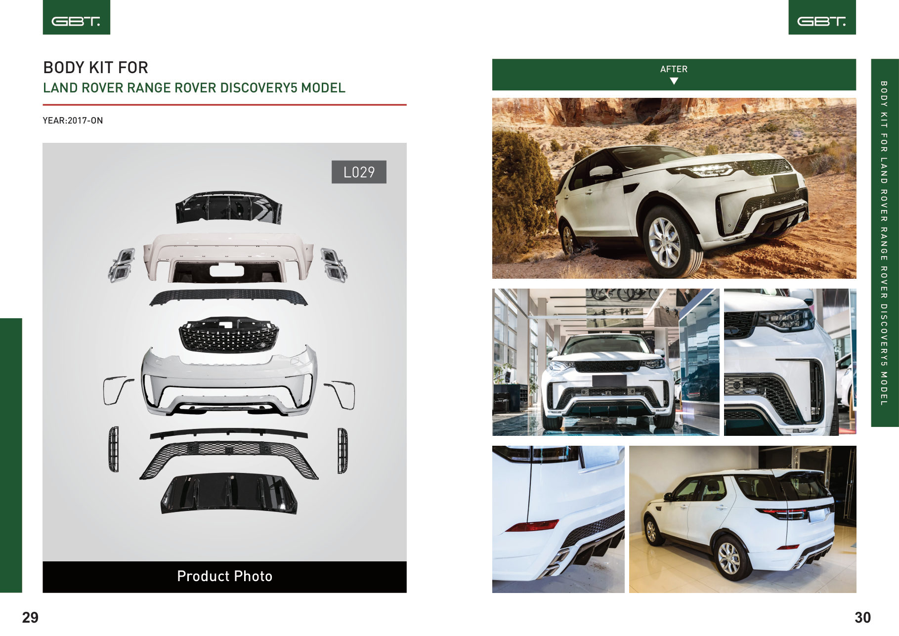 BODY KIT FOR LAND Rover Range Rover DISCOVERY5 Model