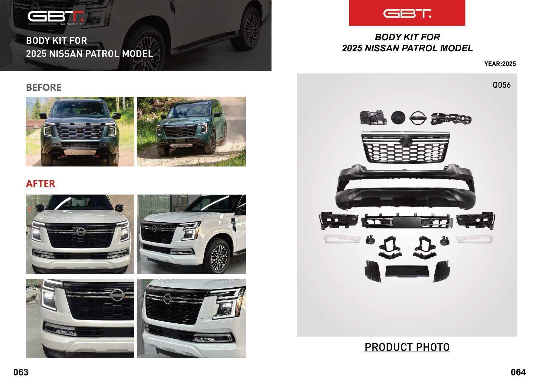 BODY KIT FOR 2025 Nissan Patrol Model
